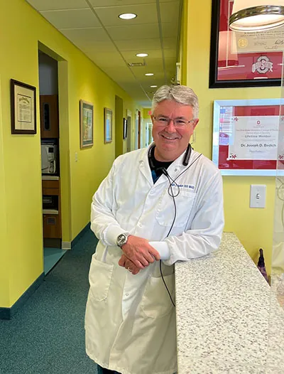 Dr. Joseph Bedich in his office, The Center for Progressive Dentistry